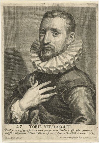 Porträt von Tobias Verhaecht von Otto van Veen